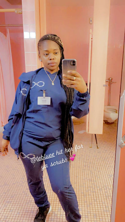 NAVY BLUE SCRUB SET