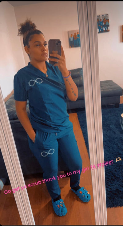 NAVY BLUE SCRUB SET