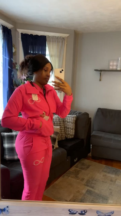 HOT PINK SCRUB SET