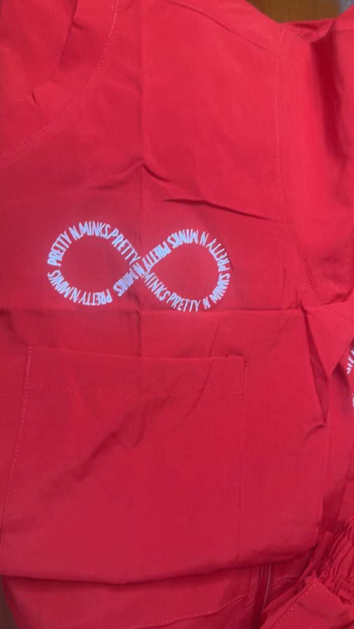 RED SCRUB SET