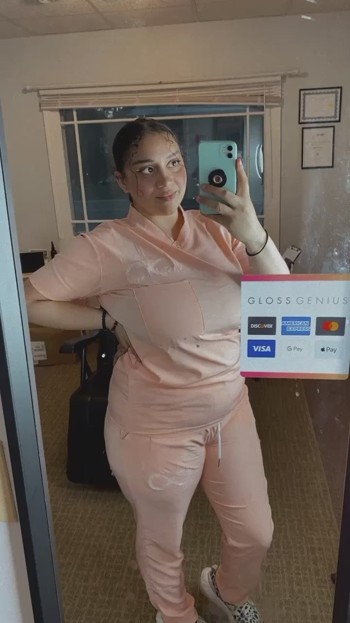 LIGHT PINK SCRUB SET