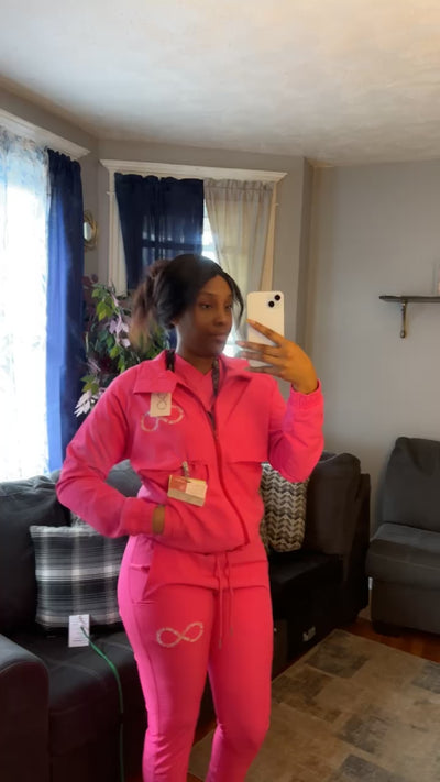 HOT PINK SCRUB SET